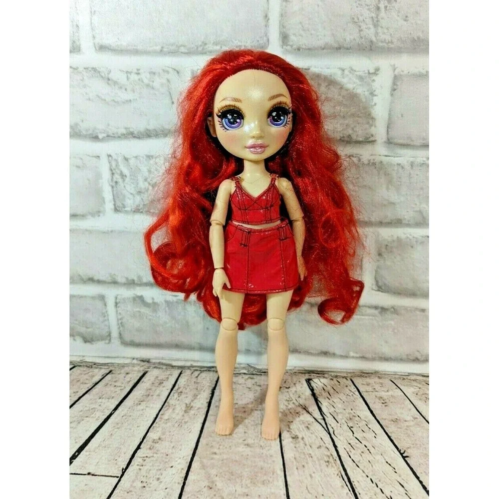 MGA Rainbow High Red‎ Hair Ruby Anderson Doll in crop tank & skirt